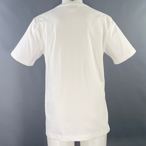 S Electric Chair White Red Print Cotton One Pocket T-shirt - Picture 4 of 10